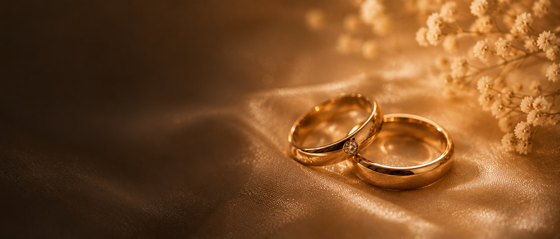 Eheringe als Symbol für den Hochzeitstanz